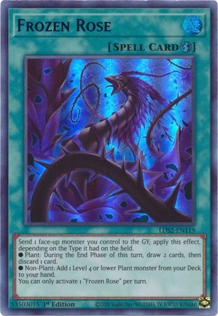 Frozen Rose (Blue) - LDS2-EN119 - Ultra Rare 1st Edition