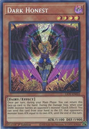 Dark Honest - LIOV-EN022 - Secret Rare 1st Edition