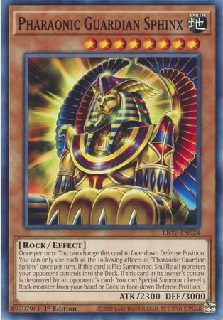 Pharaonic Guardian Sphinx - LIOV-EN024 - Common 1st Edition