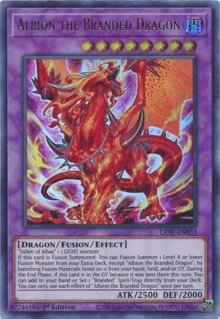 Albion the Branded Dragon - LIOV-EN033 - Ultra Rare 1st Edition