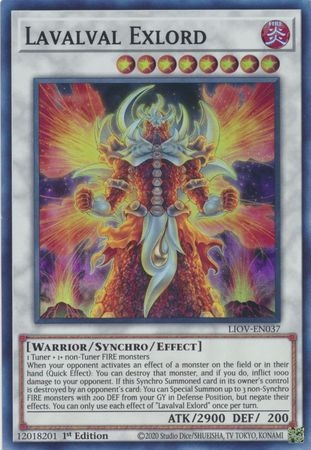 Lavalval Exlord - LIOV-EN037 - Super Rare 1st Edition