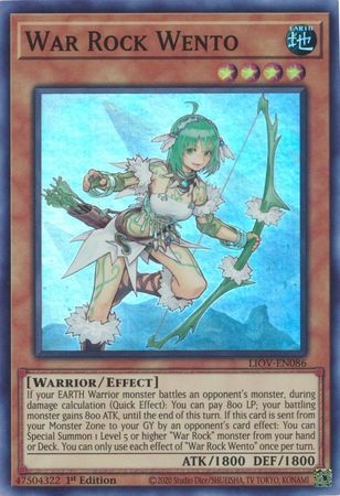 War Rock Wento - LIOV-EN086 - Super Rare 1st Edition