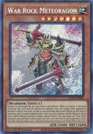 War Rock Meteoragon - LIOV-EN088 - Secret Rare 1st Edition