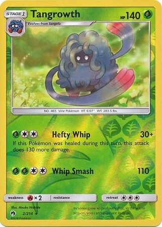 Tangrowth - 2/214 - Rare Reverse Holo