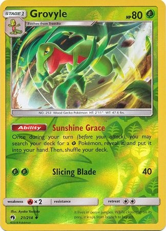 Grovyle - 21/214 - Uncommon Reverse Holo