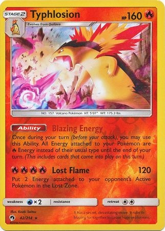 Typhlosion - 42/214 - Holo Rare Reverse Holo