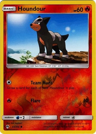 Houndour - 45/214 - Common Reverse Holo