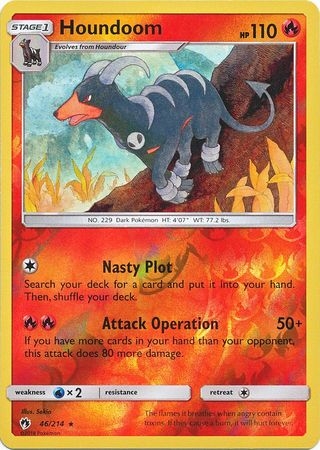 Houndoom - 46/214 - Rare Reverse Holo