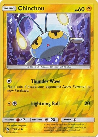 Chinchou - 73/214 - Common Reverse Holo