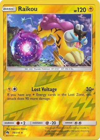 Raikou - 79/214 - Rare Reverse Holo