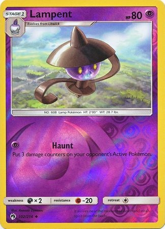 Lampent - 102/214 - Uncommon Reverse Holo