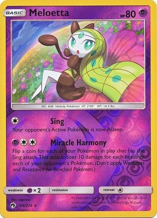 Meloetta - 104/214 - Rare Reverse Holo