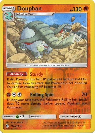 Donphan - 112/214 - Rare Reverse Holo