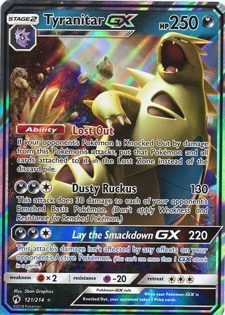 Tyranitar GX - 121/214 - Ultra Rare