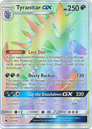 Tyranitar GX - 223/214 - Hyper Rare