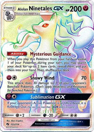 Alolan Ninetales GX - 225/214 - Hyper Rare