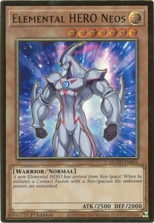 Elemental HERO Neos - MGED-EN004 - Premium Gold Rare 1st Edition