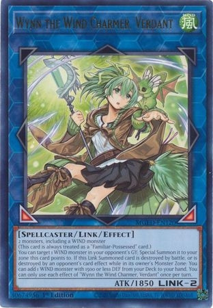 Wynn the Wind Charmer, Verdant - MGED-EN120 - Rare 1st Edition