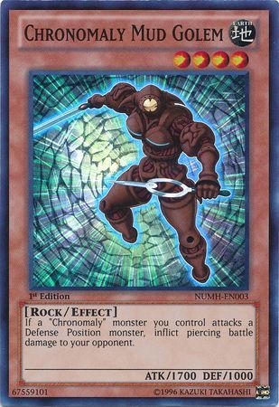 Chronomaly Mud Golem - NUMH-EN003 - Super Rare 1st Edition