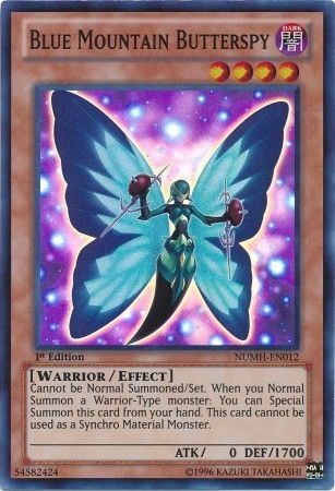 Blue Mountain Butterspy - NUMH-EN012 - Super Rare 1st Edition