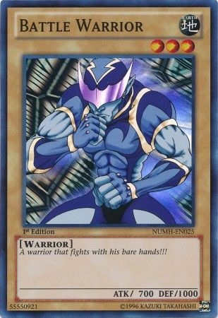 Battle Warrior - NUMH-EN025 - Super Rare 1st Edition