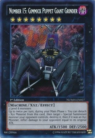 Number 15: Gimmick Puppet Giant Grinder - NUMH-EN027 - Secret Rare 1st Edition