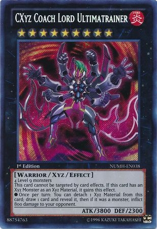 CXyz Coach Lord Ultimatrainer - NUMH-EN038 - Secret Rare 1st Edition