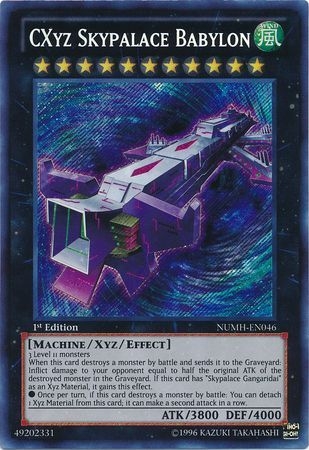 CXyz Skypalace Babylon - NUMH-EN046 - Secret Rare 1st Edition