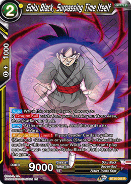 Goku Black, Surpassing Time itself - BT16-088 - Rare