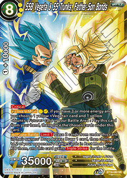 SSB Vegeta & SS Trunks, Father-Son Bonds (SPR) - BT16-080 - Special Rare