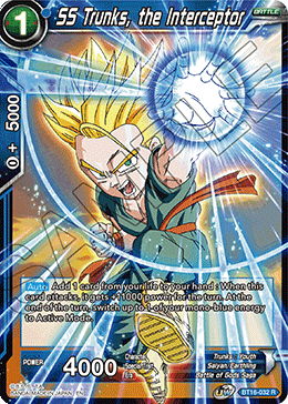 SS Trunks, the Interceptor - BT16-032 - Rare Foil