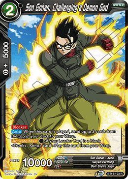Son Gohan, Challenging a Demon God - BT16-103 - Rare