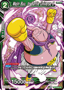 Majin Buu, to Battle Universe 6 - BT16-055 - Uncommon