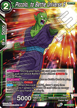 Piccolo, to Battle Universe 6 - BT16-054 - Common Foil