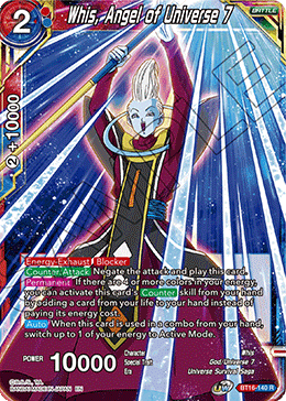 Whis, Angel of Universe 7 - BT16-140 - Rare Foil