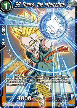 SS Trunks, the Interceptor - BT16-032 - Rare