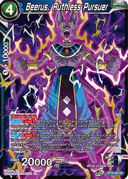 Beerus, Ruthless Pursuer - BT16-036 - Super Rare