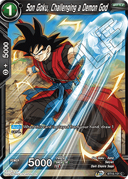 Son Goku, Challenging a Demon God - BT16-101 - Common Foil