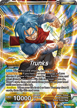 Trunks | SSB Vegeta & SS Trunks, Father-Son Onslaught - BT16-071 - Uncommon Foil