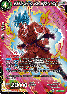 SSB Kaio-Ken Son Goku, Might's Calling - BT16-050 - Super Rare