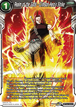 Realm of the Gods - Crimson Hero's Strike - BT16-125 - Rare