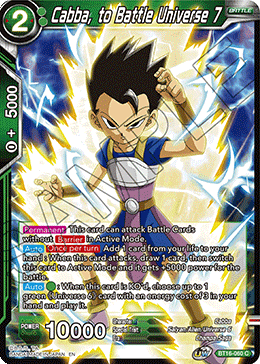Cabba, to Battle Universe 7 - BT16-060 - Common
