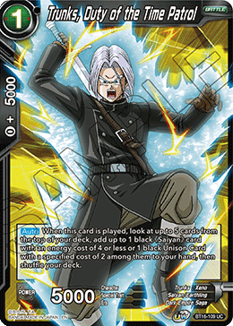 Trunks, Duty of the Time Patrol - BT16-109 - Uncommon Foil