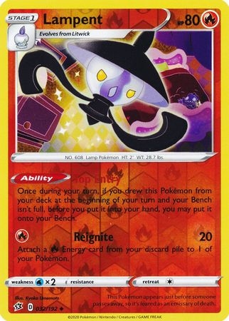 Lampent - 032/192 - Uncommon Reverse Holo