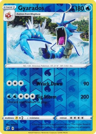 Gyarados - 040/192 - Holo Rare Reverse Holo