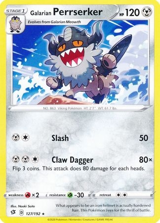 Galarian Perrserker - 127/192 - Rare