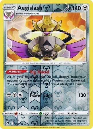 Aegislash - 135/192 - Rare Reverse Holo