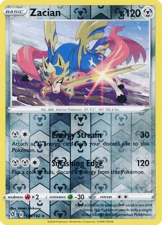 Zacian - 139/192 - Rare Reverse Holo