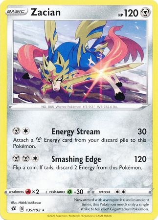 Zacian - 139/192 - Rare