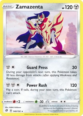 Zamazenta - 140/192 - Rare